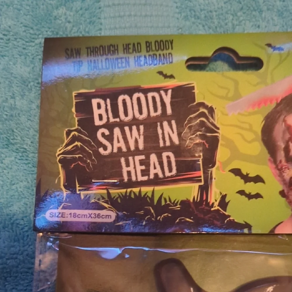 Bloody Saw 🪚 in the Head Headband Unisex NWT